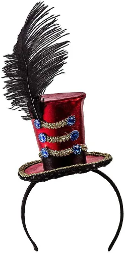 Vista 2 de Ringmaster - Gorro multicolor para adultos (1 unidad), perfecto para fiestas y eventos, destaca