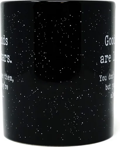 Vista 6 de Funny Guy Mugs Good Friends Are Like Stars Taza de café de cerámica – 11 oz – Taza de café divertida ideal para mujeres y hombres – Divertida taza