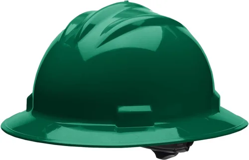 Vista 9 de Bullard Casco de seguridad de ala completa de 3 costillas con suspensión de trinquete de 4 puntos y almohadilla de algodón para cejas