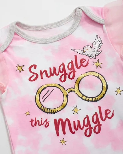Vista 4 de Harry Potter Baby Girl's Creeper Tutu Short Sleeve Baby Bodysuit
