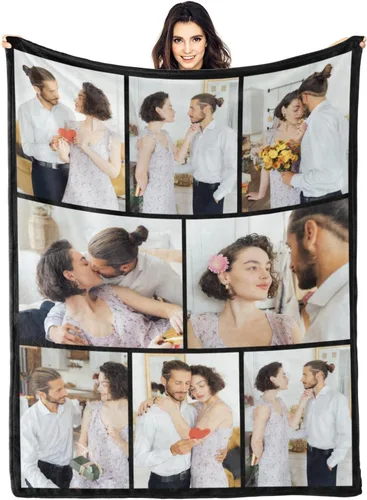 Vista 14 de Mantas personalizadas con foto, manta de fotos personalizada, mantas personalizadas con imagen, regalos personalizados para mujeres, hombres