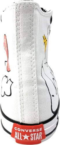 Vista 5 de Converse Chuck Taylor All Star Peanuts - Tenis de caña alta, BlancoNegroRojo Señal