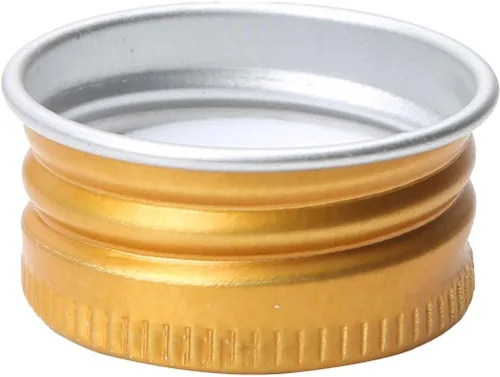 Vista 4 de Aislor Latas de aluminio Latas de acero redondas con tapa de rosca Latas de acero con tapa de tornillo Tapa de rosca Tapa de contenedores Tapa Oro