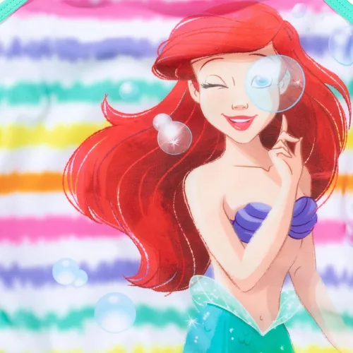 Vista 6 de Disney The Little Mermaid Princess Ariel - Traje de baño de una pieza para niñas pequeñas a niños grandes