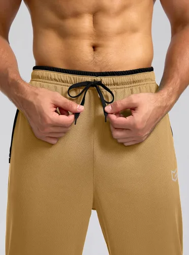 Vista 5 de G Gradual Pantalones deportivos para hombre con bolsillos con cremallera, pantalones deportivos cónicos para entrenamiento, correr, correr