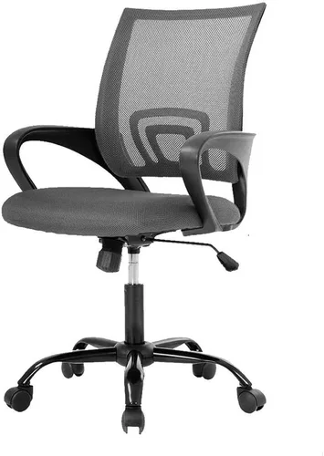 Vista 9 de Silla de oficina, silla de oficina ergonómica, ajustable, silla giratoria de escritorio de oficina con reposabrazos, con para hogares y oficinas