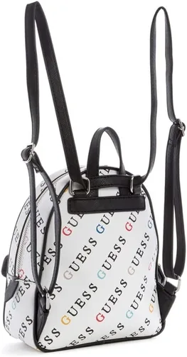 Vista 2 de GUESS Factory - Mochila con logotipo Willie para mujer, Blanco
