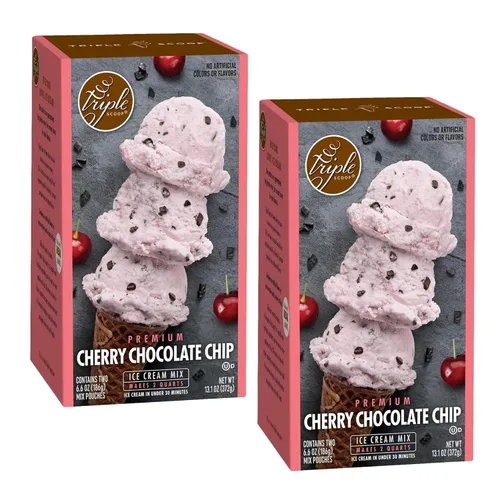 Vista 11 de Triple Scoop - Pastel de cumpleaños prémium (2) mezcla de helado para hacer helados. Simple, fácil, delicioso. De mezcla gourmet a máquina en 5