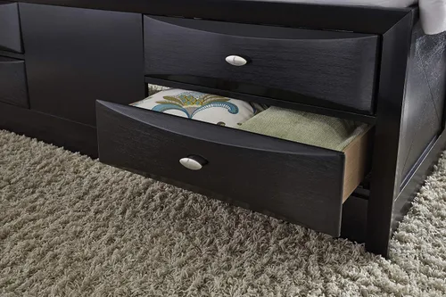 Vista 6 de Global Furniture USA Cama matrimonial Linda Negra