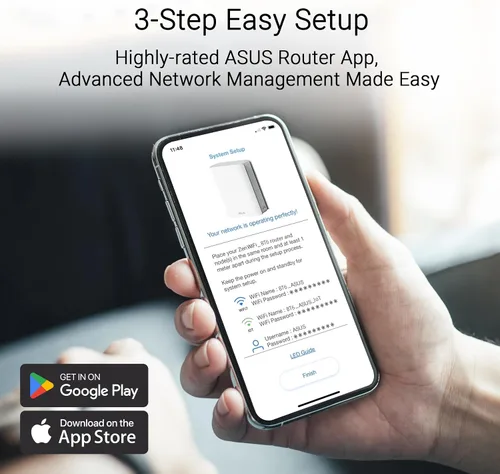 Vista 10 de ASUS ZenWiFi BT6 Tri-Band WiFi 7 Mesh, 9.4 Gbps, 3000 pies cuadrados (1 unidad), puerto WAN 2.5G, seguridad y controles parentales incluidos, SSID