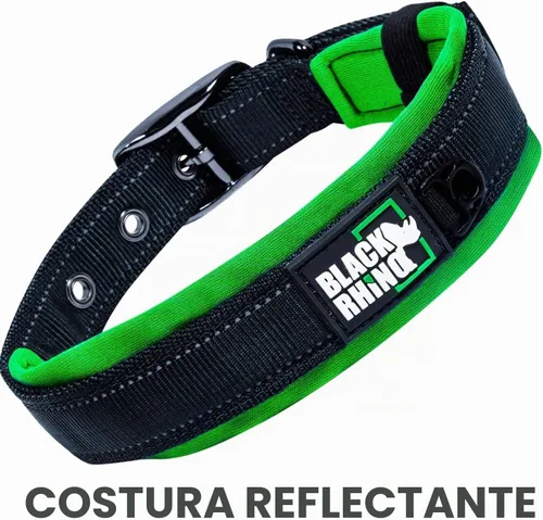 Vista 6 de Black Rhino - The Comfort Collar - Collar de perro acolchado de neopreno ultra suave para todas las razas. Resistente, ajustable, reflectante