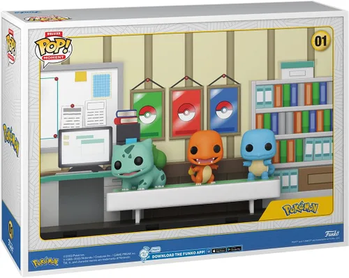 Vista 3 de Funko Pop Moments Deluxe: Pokemon - Starters - Bulbasaur, Charmander, Squirtle - Figura de vinilo coleccionable - Idea de regalo - Producto