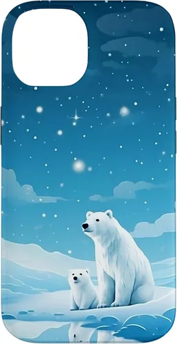 Vista 4 de Polar Bear, Arctic North Pole, Alaska Snow, Cute Polar Bears Case for iPhone 17