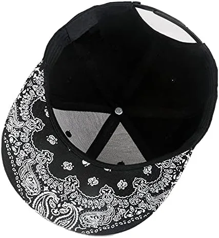 Vista 4 de CNUSER Snapback Hats for Men Women,Fashion Baseball Cap,Hip Hop Flat Bill Brim Adjustable Dad Hats