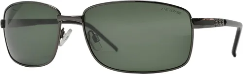 Vista 3 de Fashion Eyelinks Gafas de sol polarizadas con marco de metal rectangular ancho para hombres grandes extra grandes