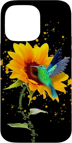 Vista 21 de Just a Girl who Love Hummingbirds Sunflower Bird Cute Flower Case for iPhone 17