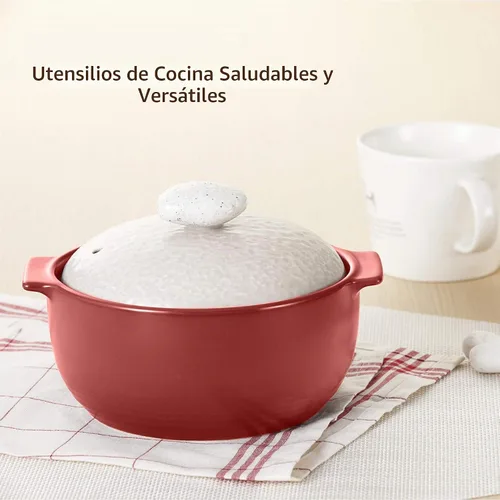 Vista 5 de Estufa de cerámica Neoflam Kiesel 1QT, utensilios de cocina, Kiesel, L, Ciruela