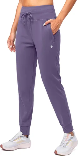 Vista 60 de G Gradual Pantalones deportivos con forro polar para mujer, de cintura alta, resistentes al agua, térmicos, para invierno, correr, senderismo