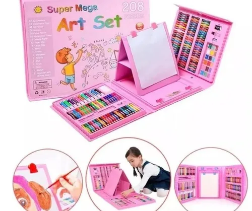 Vista 2 de Set Arte Niños Maleta 208 Piezas Crayon