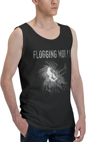 Vista 3 de Hombre Muscle Tank Tops Camiseta Moda Festival de Música sin mangas Camiseta