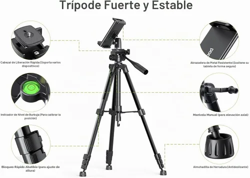 Vista 9 de Elitehood - Trípode resistente para iPad de 68 pulgadas, ultra estable, para iPad Pro 12.9