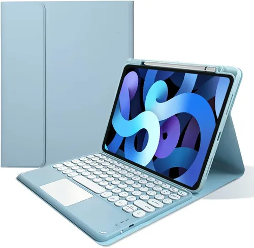 Vista 13 de kaitesi Funda con Teclado para iPad 9ª 8ª 7ª Generación iPad 10.2 pulgadas Touchpad Teclado Desmontable para iPad Air 3ª Generación 10.5"/iPad Pro