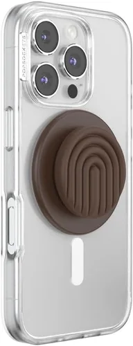 Vista 2 de PopSockets Agarre de teléfono para MagSafe con soporte, soporte magnético, parte superior intercambiable, sujeción segura para fundas MagSafe