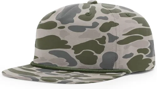 Vista 11 de Richardson 256 Umpqua 5 Panel UPF 50+ Gorras Snapback Premium con Clasificación Cuerda de moca oscuro / caqui