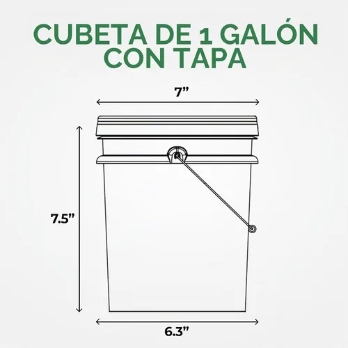 Vista 5 de EconoHome Cubo de plástico redondo de grado alimentario de 1 galón - Recipientes de almacenamiento de alimentos tipo deli con tapas ideales