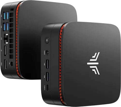 Vista 12 de KAMRUI AK1PLUS Mini PC, 8GB DDR4 256GB M.2 SSD, Mini computadora de escritorio con 4 USB-A, 2 HDMI, Ethernet