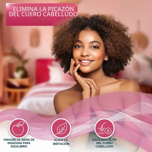Vista 7 de Acondicionador de Vinagre de Sidra de Manzana - Sin Sulfatos, Parabenos y Siliconas - Para Cabello Seco, Dañado y Graso - Producto Anticaspa