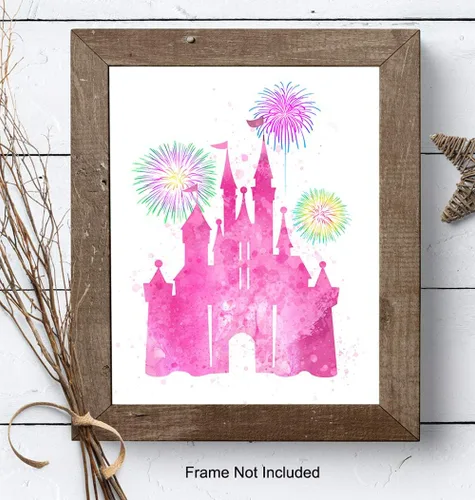 Vista 7 de Póster de pared de castillo, decoración perfecta para habitación de niñas y mujeres, gran regalo, foto sin marco de 8 x 10 pulgadas