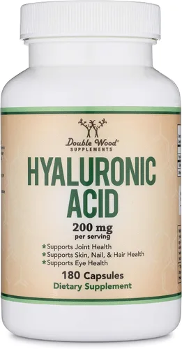 Vista 5 de Double Wood Supplements Ácido hialurónico, 180 cápsulas (100 mg por cápsula)