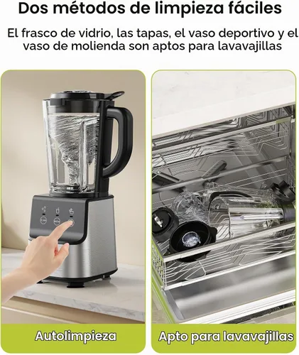 Vista 6 de Batidora profesional de encimera HoninJoy de 1400 W para cocina