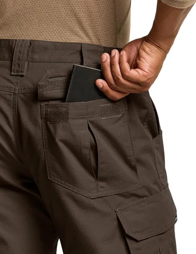 Vista 9 de CQR Pantalones tácticos tipo cargo, para hombre, tejido Ripstop, resistentes al agua, ligeros, para uso diario, para el trabajo, senderismo