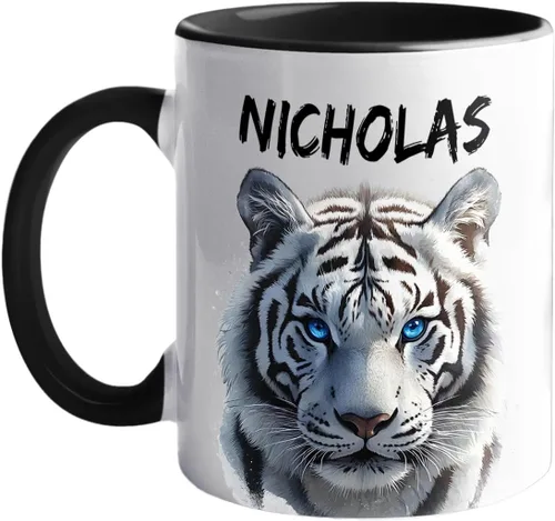 Vista 10 de Tazas de café de alpaca personalizadas elige nombre, regalos para hombres, mujeres, amantes de las alpacas, taza de café personalizada con acento