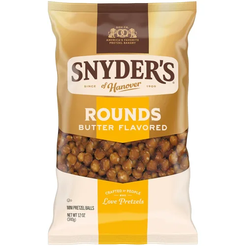 Vista 8 de Snyder's of Hanover Pretzels, Butter Rounds, 3.5 oz (paquete de 8)