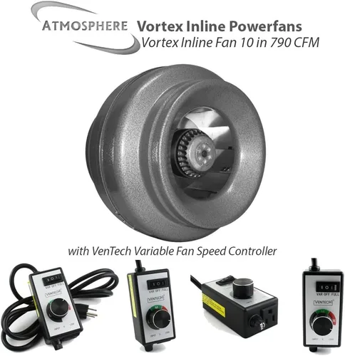 Vista 3 de Vortex, Powerfans VTX400 172 CFM, ventiladores potentes, 10 pulgadas