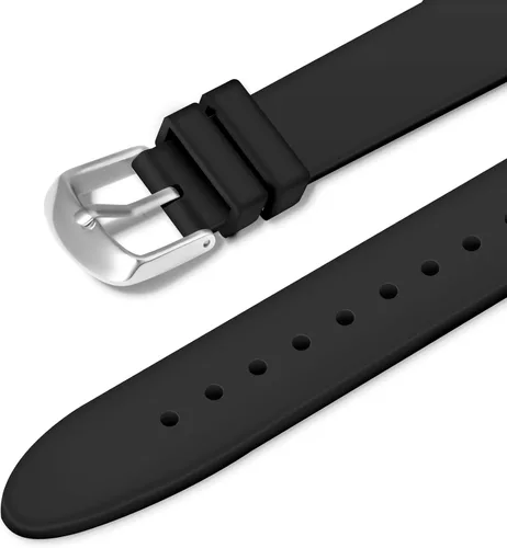 Vista 3 de Letoff Reloj analógico clásico, esfera arcoíris con números arábigos, banda de silicona, resistente al agua hasta 98.4 ft
