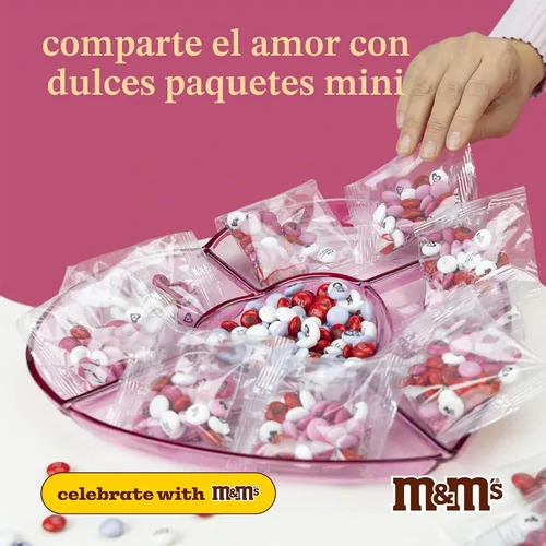 Vista 6 de M&M'S - Caramelos de chocolate para el día de San Valentín, 30 paquetes individuales