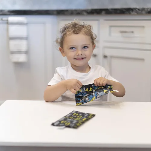 Vista 2 de Bumkins - Bolsas reutilizables para snacks, para almuerzo escolar de niños y porciones para adultos, tela lavable, bolsa con cierre de tela
