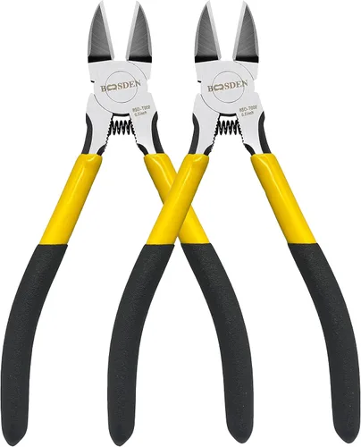 Vista 10 de BOOSDEN Cortador al ras de 5 pulgadas, cortador de alambre Dikes para manualidades de joyería eléctrica, cortadores de alambre ultra afilados