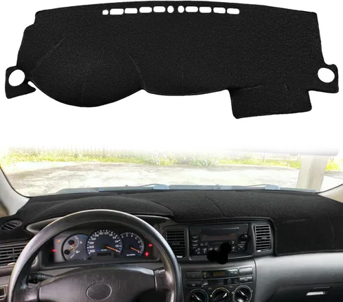 Vista 5 de Protector para salpicadero, funda para salpicadero, tapete ajustable para Toyota Corolla 2003 2004 2005 2006 2007 2008 (Beige) Z01