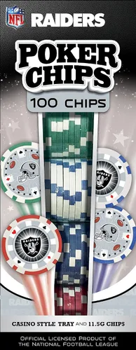 Vista 13 de Masterpieces Casino - NFL Buffalo Bills - Juego de fichas de póquer de alta calidad de 100 piezas con bandeja