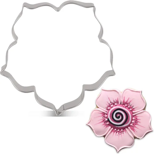 Vista 9 de LILIAO Spring Kapok Flower - Cortador de galletas (3,5 x 3,5 pulgadas), acero inoxidable