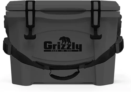 Vista 11 de Grizzly - Enfriador de 15 cuartos de galón Baúl de hielo duradero con aislamiento rotomoldeado Fabricado en Estados Unidos Garantía de por
