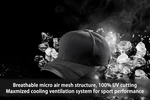 Vista 5 de Teamlife Max Cool Air Ventilation Mesh Back Performance Sport Gorra de béisbol al aire libre para hombre y mujer