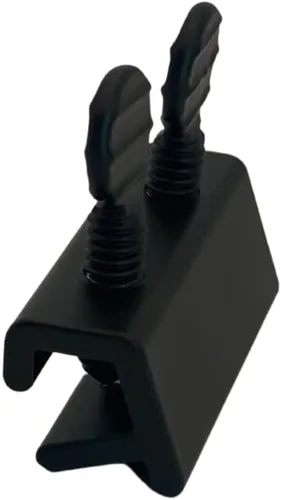Vista 5 de NU-SET Cerradura de ventana de tornillo de mariposa deslizante vertical, negro (paquete de 6)