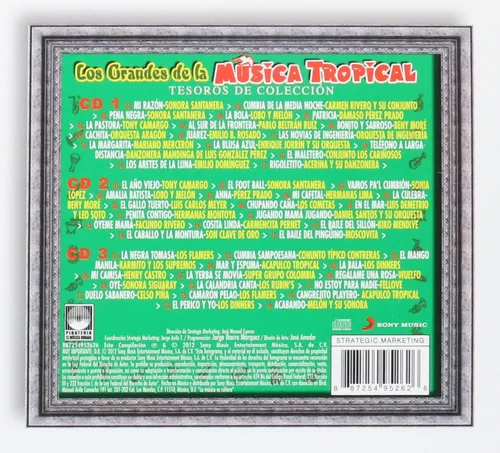 Vista 2 de Tesoros De Coleccion "Los Grandes De La Musica Tropical" Varios artistas.