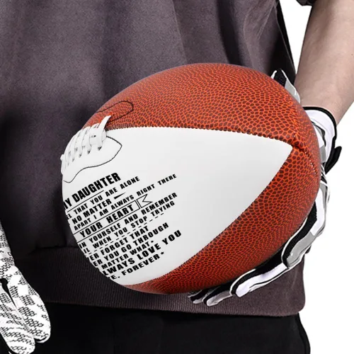 Vista 3 de KWOOD Balón de fútbol personalizado y grabado para hijo, de cuero para interior/exterior con bomba y bolsa de transporte, regalo de Navidad